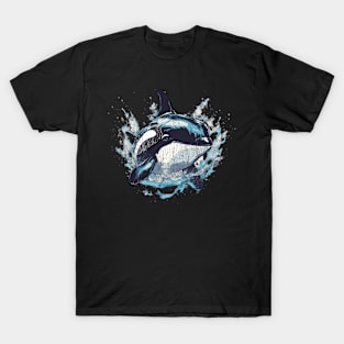 Orca Whale Tshirt, Killer Whale Shirt, Marine Biology Beach Marine Biologist Gifts, Ocean Conservation Environmental Tee, Animal Vintage T-Shirt